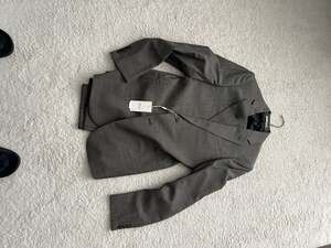 Armani Collezioni Gray Micro-Check Wool Two-Piece Suit